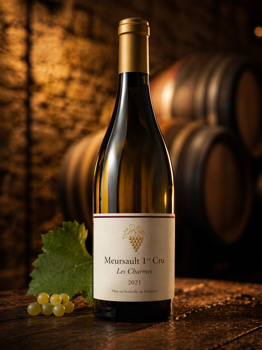 Bouteille cuvée Meursault Les Charmes 1er Cru 2021 — Domaine de la Pierre Dorée